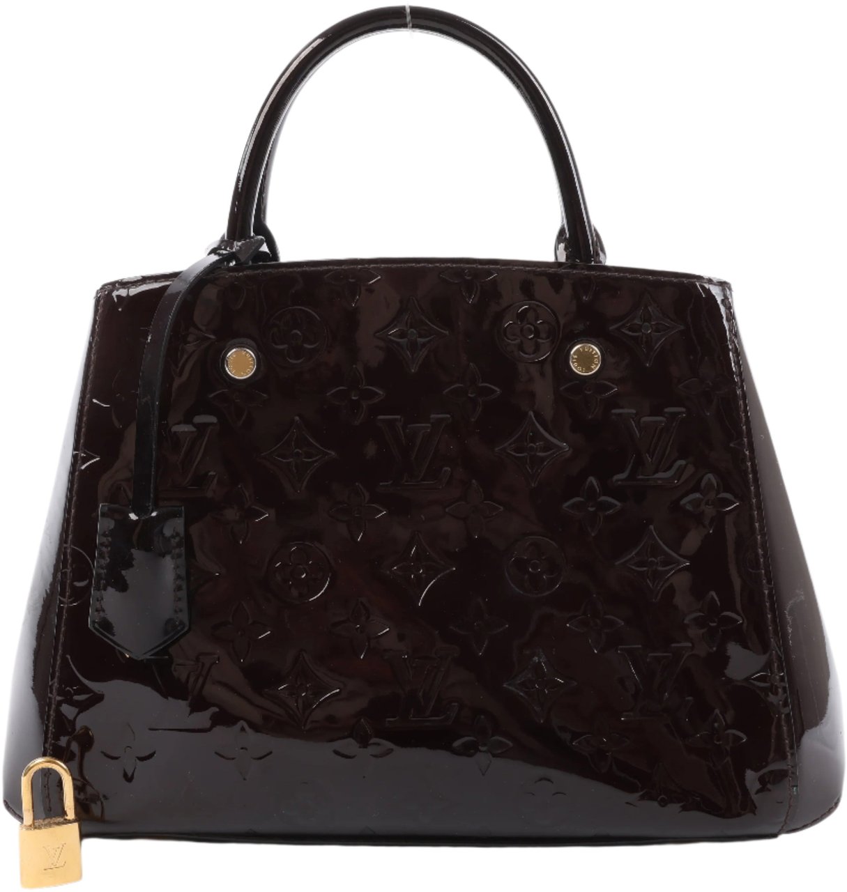 Louis Vuitton Louis Vuitton Vernis Montaigne BB 2Way Handbag in Amarante M50403 Maroon