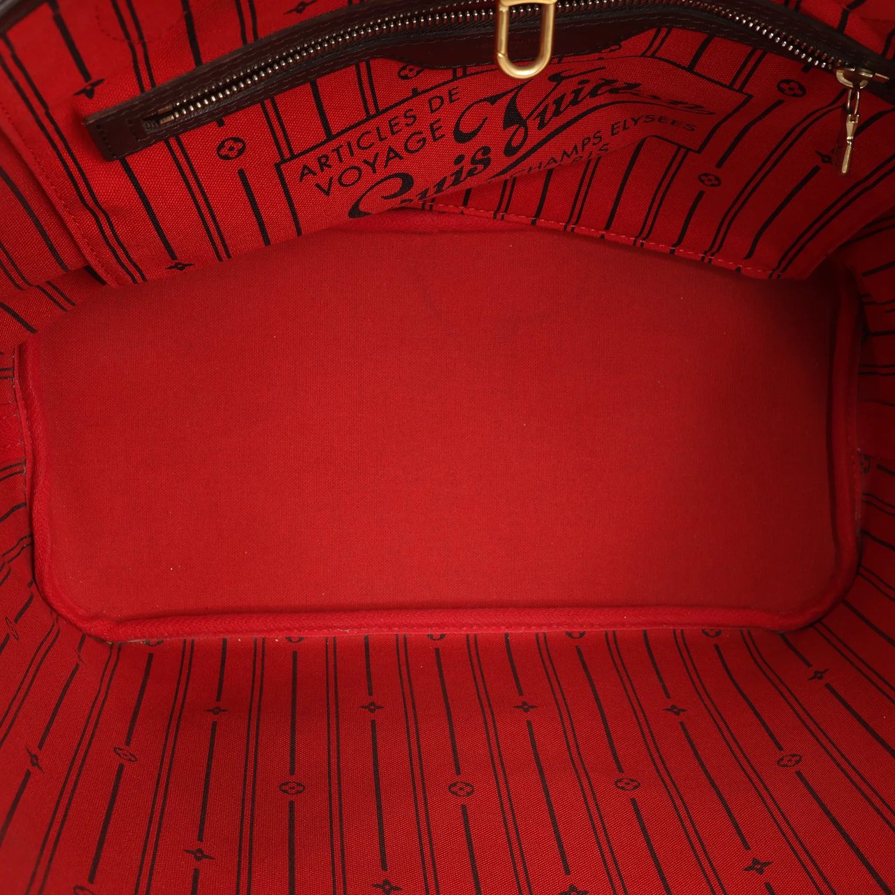 Louis Vuitton Louis Vuitton Damier Ebene Neverfull MM Shoulder Bag in Brown N51105 Bruin