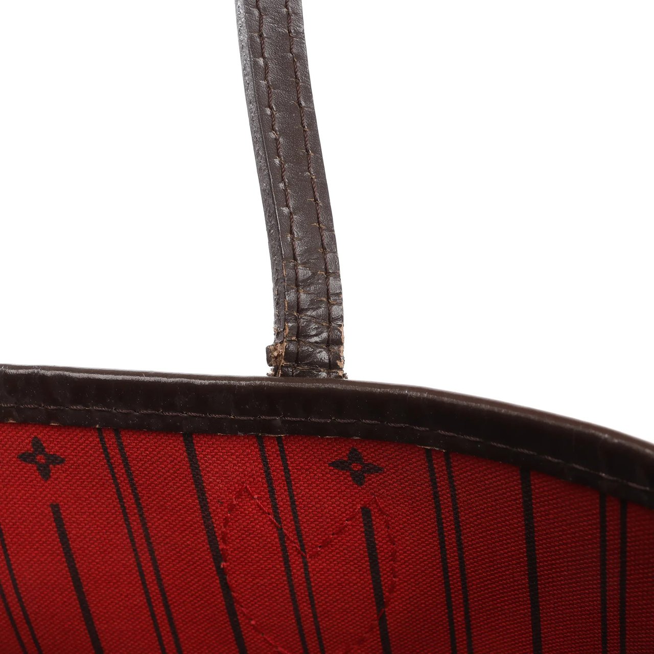 Louis Vuitton Louis Vuitton Damier Ebene Neverfull MM Shoulder Bag in Brown N51105 Bruin