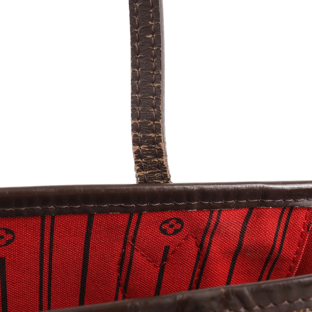 Louis Vuitton Louis Vuitton Damier Ebene Neverfull MM Shoulder Bag in Brown N51105 Bruin