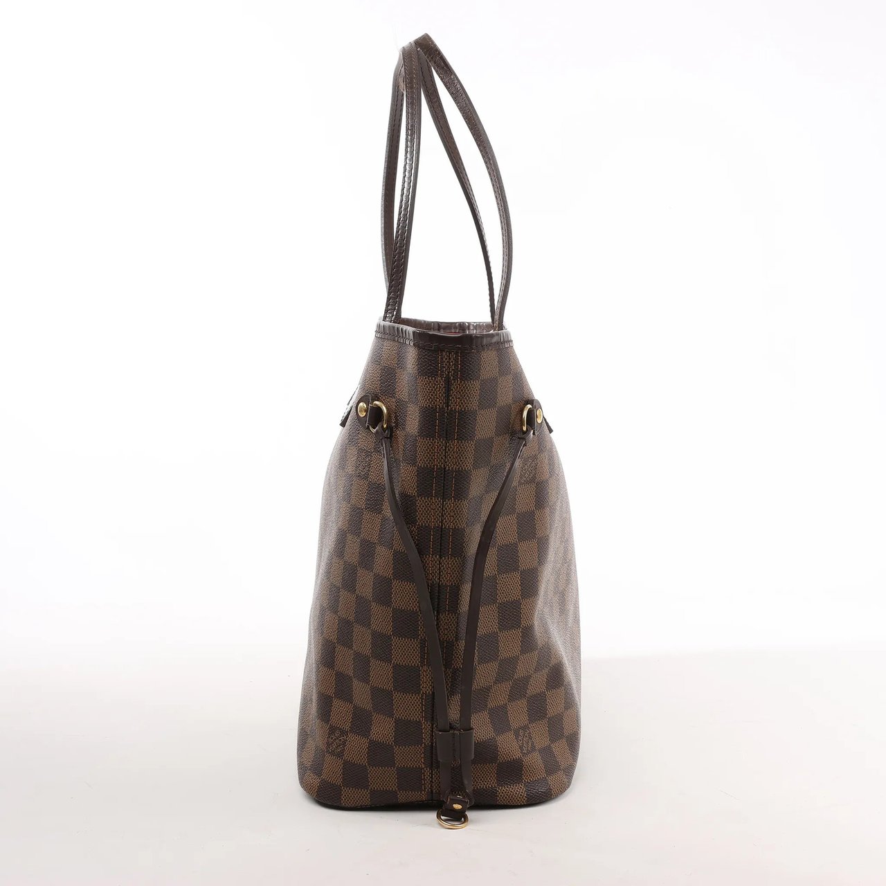 Louis Vuitton Louis Vuitton Damier Ebene Neverfull MM Shoulder Bag in Brown N51105 Bruin