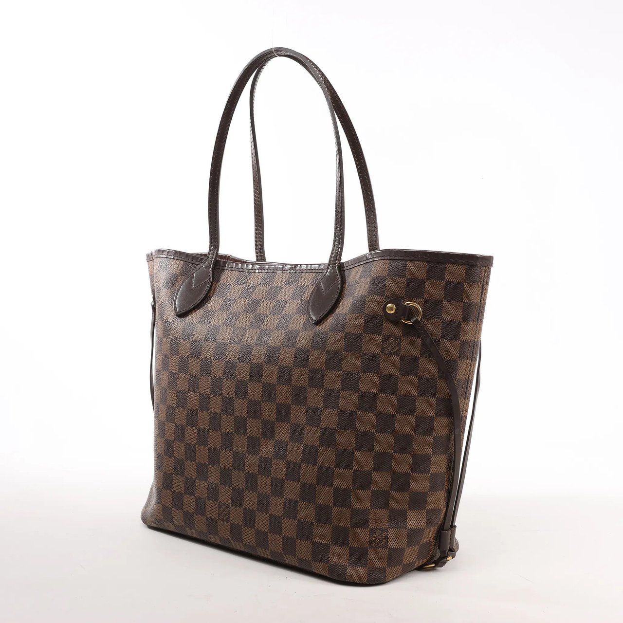 Louis Vuitton Louis Vuitton Damier Ebene Neverfull MM Shoulder Bag in Brown N51105 Bruin