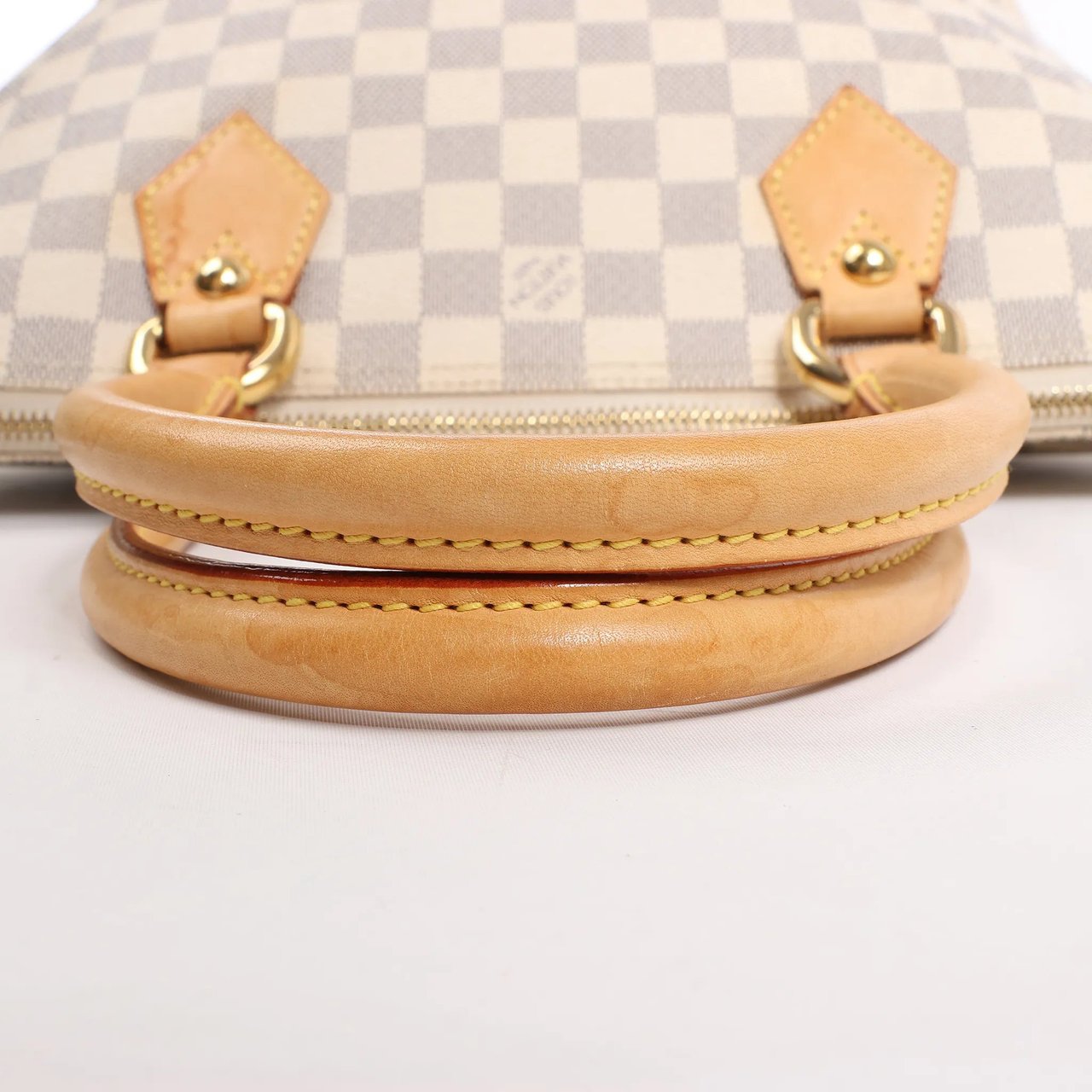 Louis Vuitton Louis Vuitton Damier Azur Saleya PM Handbag N51186 Beige