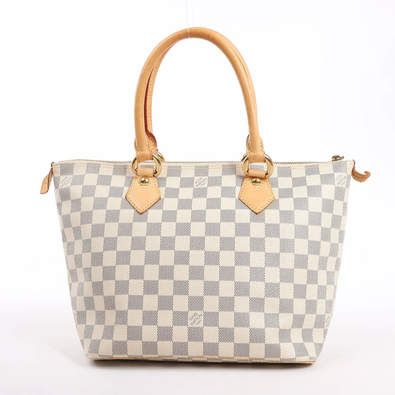 Louis Vuitton Louis Vuitton Damier Azur Saleya PM Handbag N51186 Beige