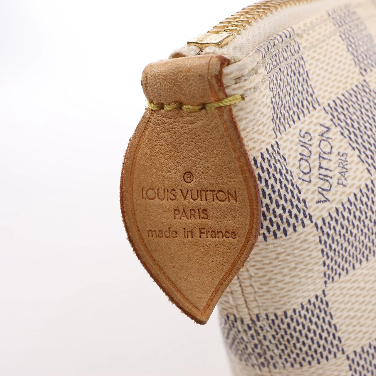 Louis Vuitton Louis Vuitton Damier Azur Saleya PM Handbag N51186 Beige