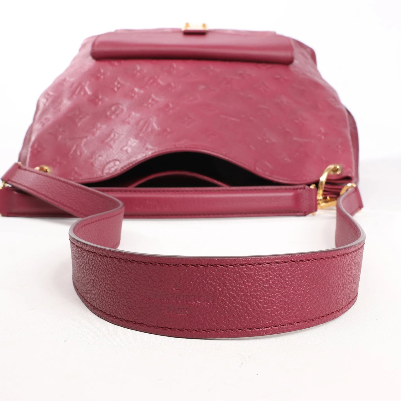 Louis Vuitton Louis Vuitton Monogram Hobo Metis 2Way Shoulder Bag in Burgundy M40813 Maroon