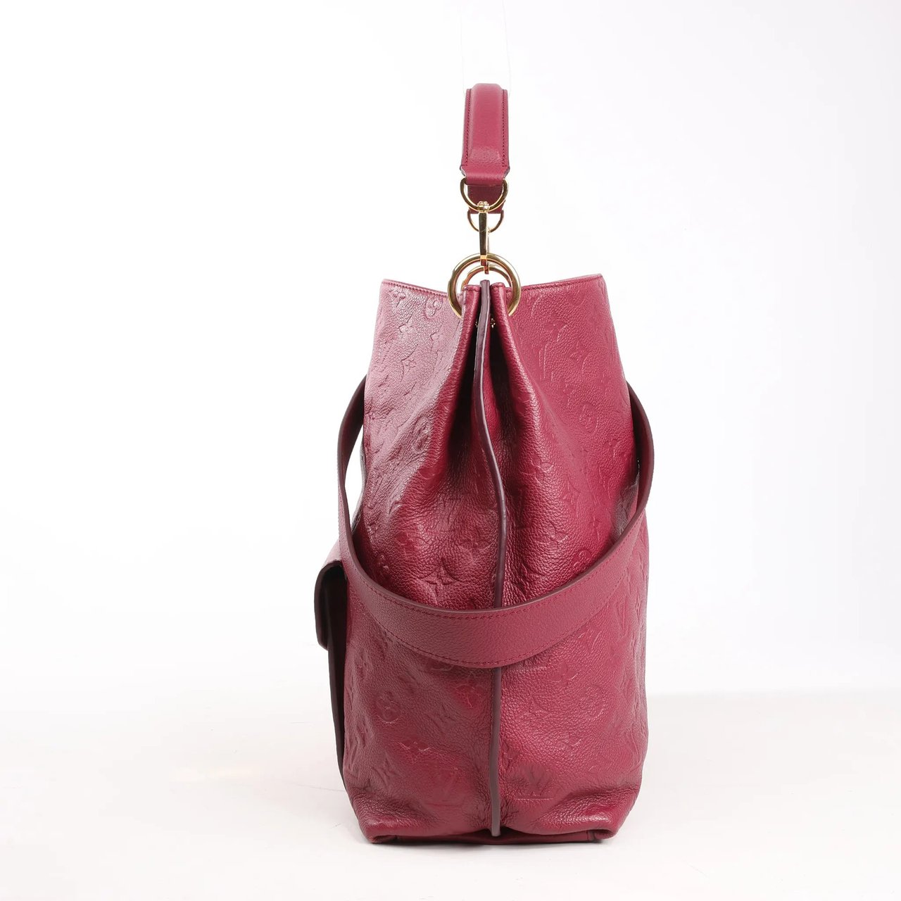 Louis Vuitton Louis Vuitton Monogram Hobo Metis 2Way Shoulder Bag in Burgundy M40813 Maroon