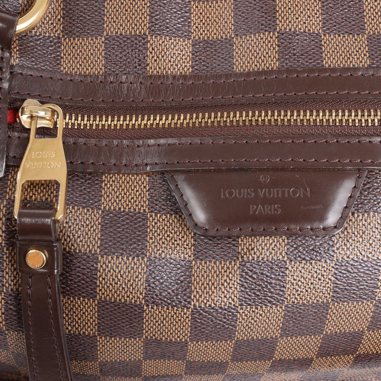 Louis Vuitton Louis Vuitton Damier Ebene Ivorie MM Shoulder Bag N41131 Bruin