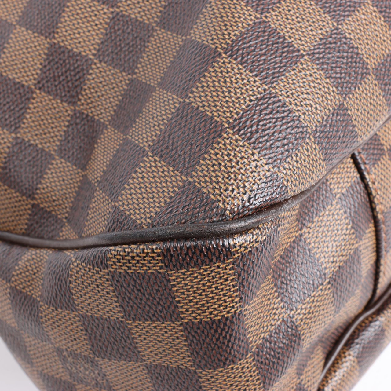 Louis Vuitton Louis Vuitton Damier Ebene Ivorie MM Shoulder Bag N41131 Bruin