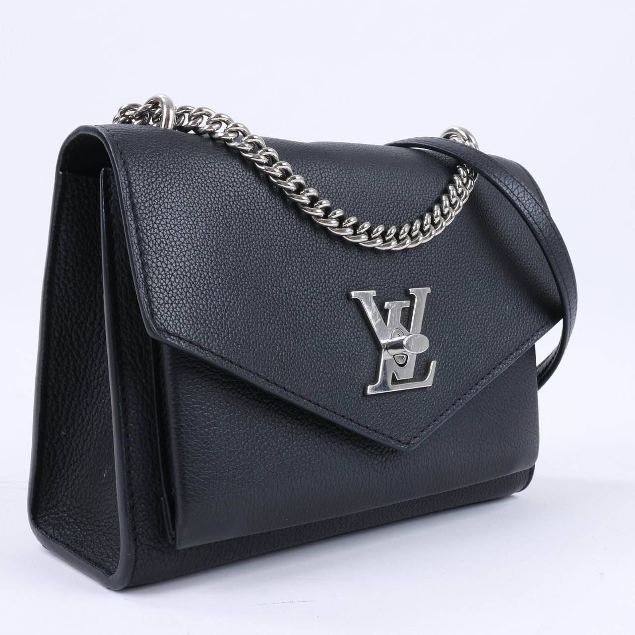 Louis Vuitton Louis Vuitton Cuir Taurillon MyLockMe BB 2Way Handbag in Black Zwart