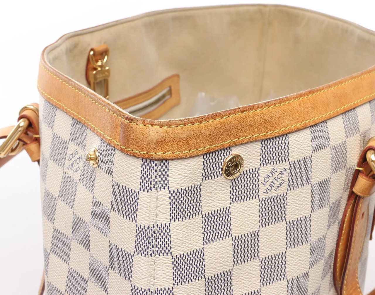 Louis Vuitton Louis Vuitton Damier Azur Hampstead MM Handbag N51206 Divers