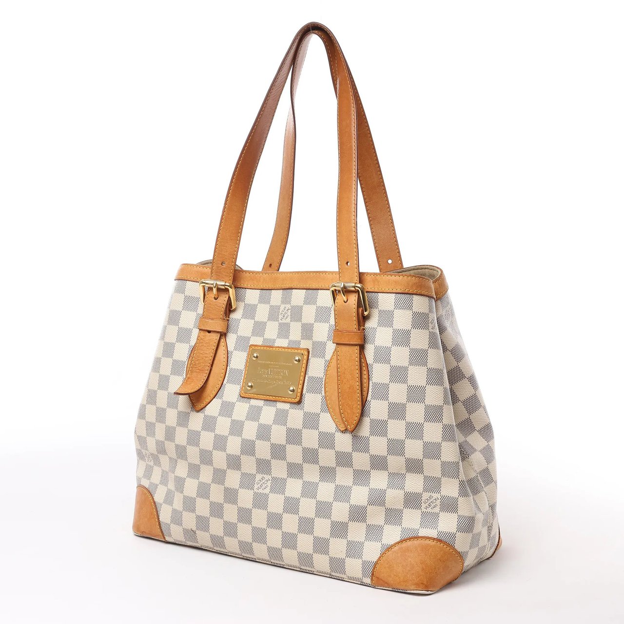 Louis Vuitton Louis Vuitton Damier Azur Hampstead MM Handbag N51206 Divers