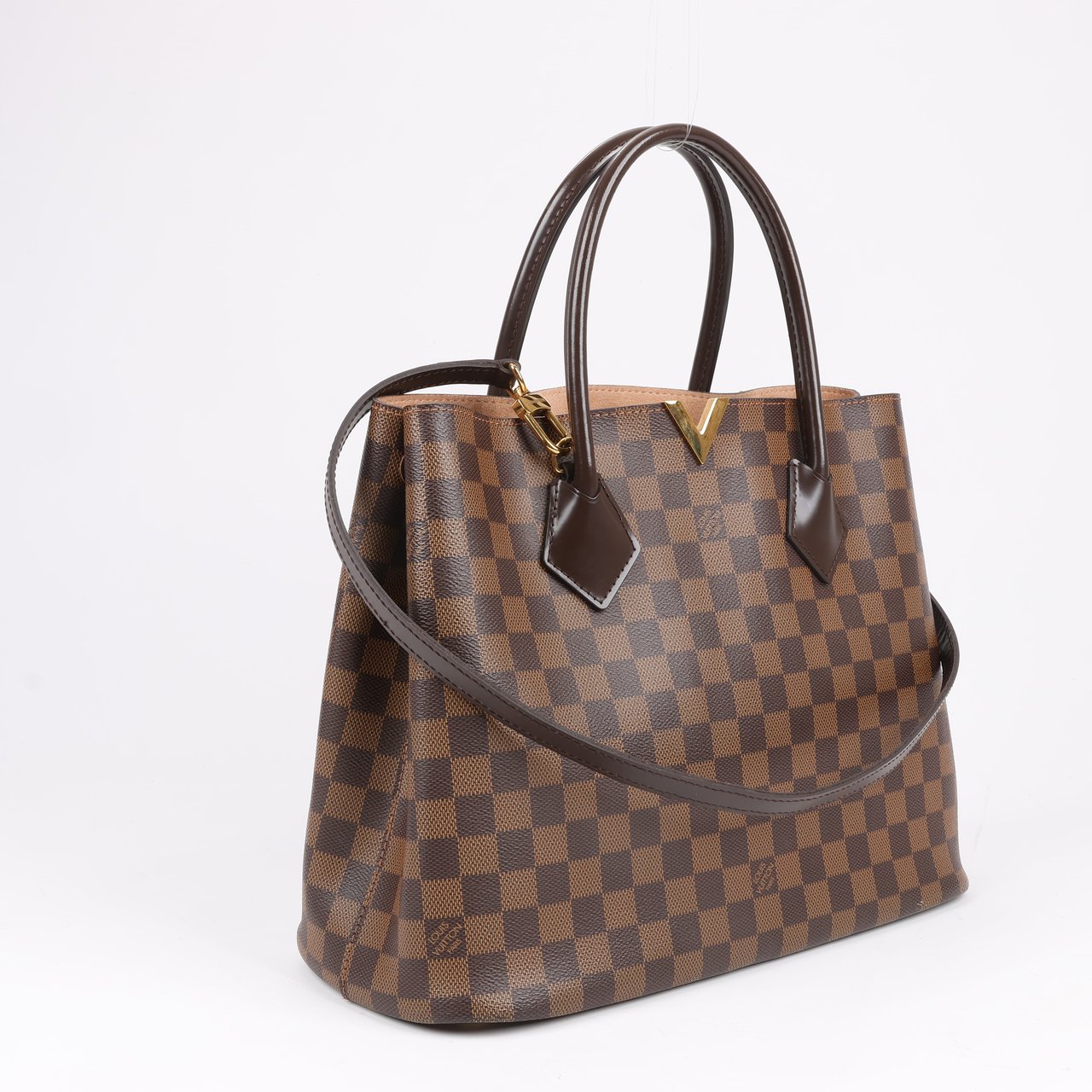 Louis Vuitton Louis Vuitton Damier Ebene Kensington 2Way Handbag N41435 Bruin