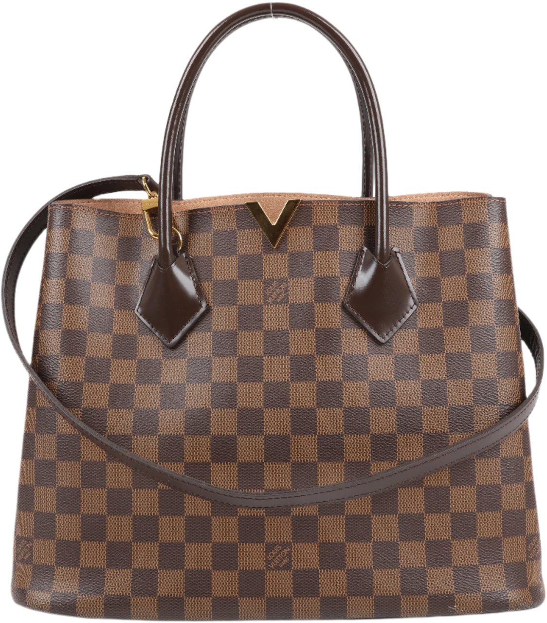 Louis Vuitton Louis Vuitton Damier Ebene Kensington 2Way Handbag N41435 Bruin