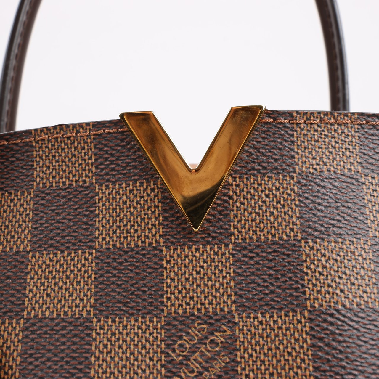 Louis Vuitton Louis Vuitton Damier Ebene Kensington 2Way Handbag N41435 Bruin