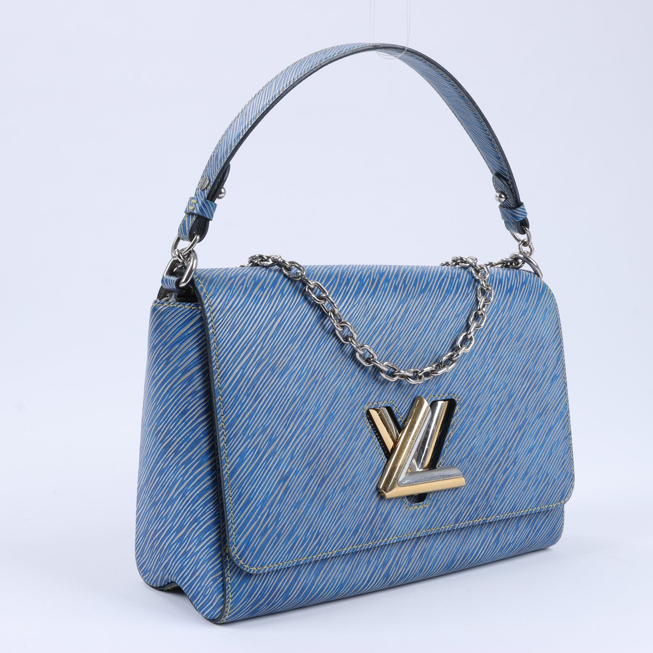 Louis Vuitton Louis Vuitton Epi Leather Twist Shoulder Bag GM in Denim Blue Blauw