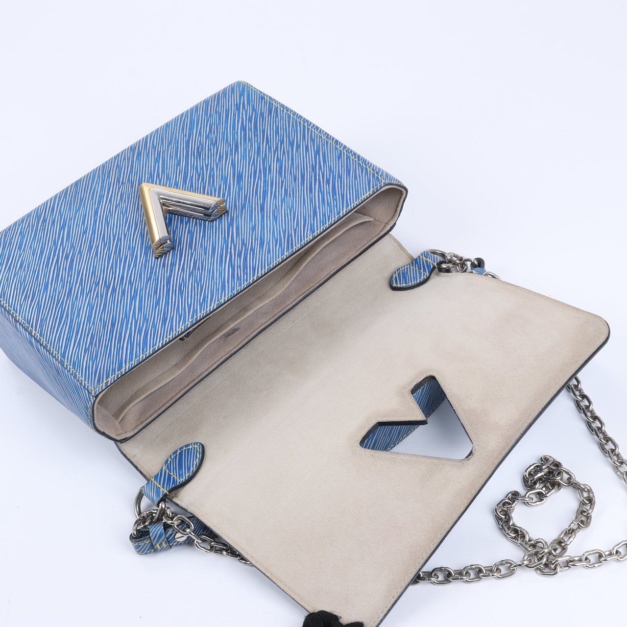 Louis Vuitton Louis Vuitton Epi Leather Twist Shoulder Bag GM in Denim Blue Blauw