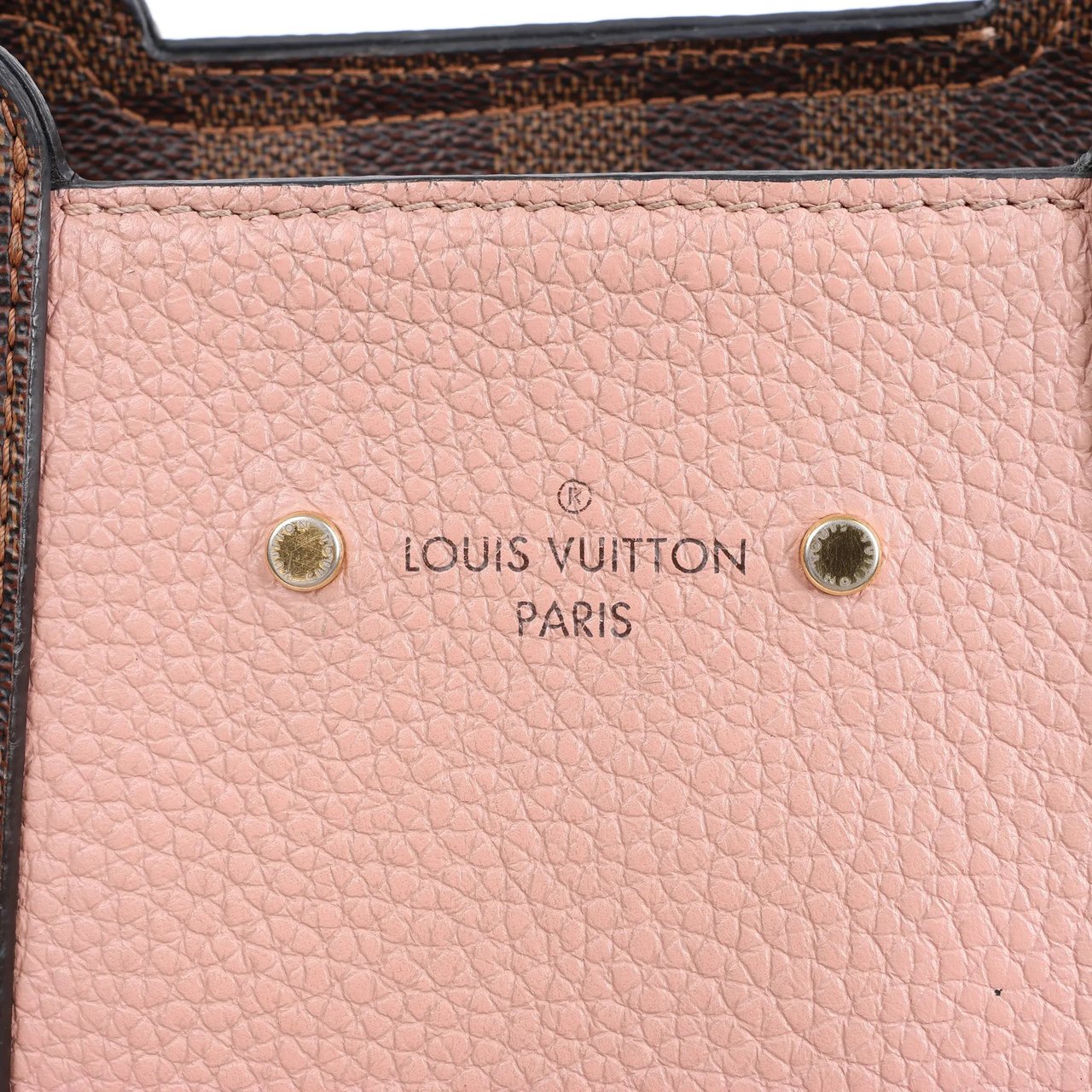 Louis Vuitton Louis Vuitton Jersey Damier x Leather 2Way Shoulder Bag in Brown x Pink N44041 Divers