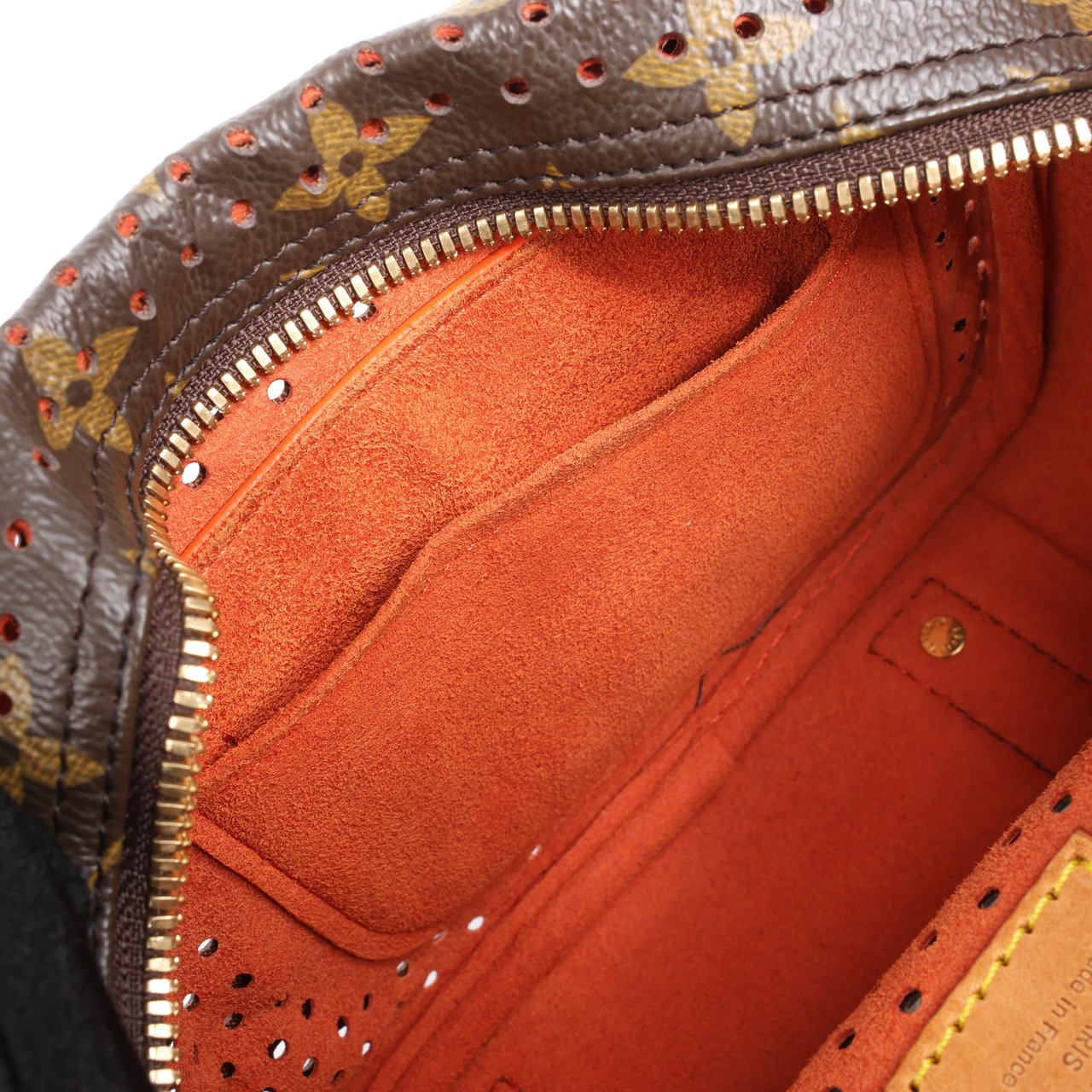 Louis Vuitton Louis Vuitton Limited Edition Monogram Perforated Mini Trocadero Shoulder Bag M95177 Bruin