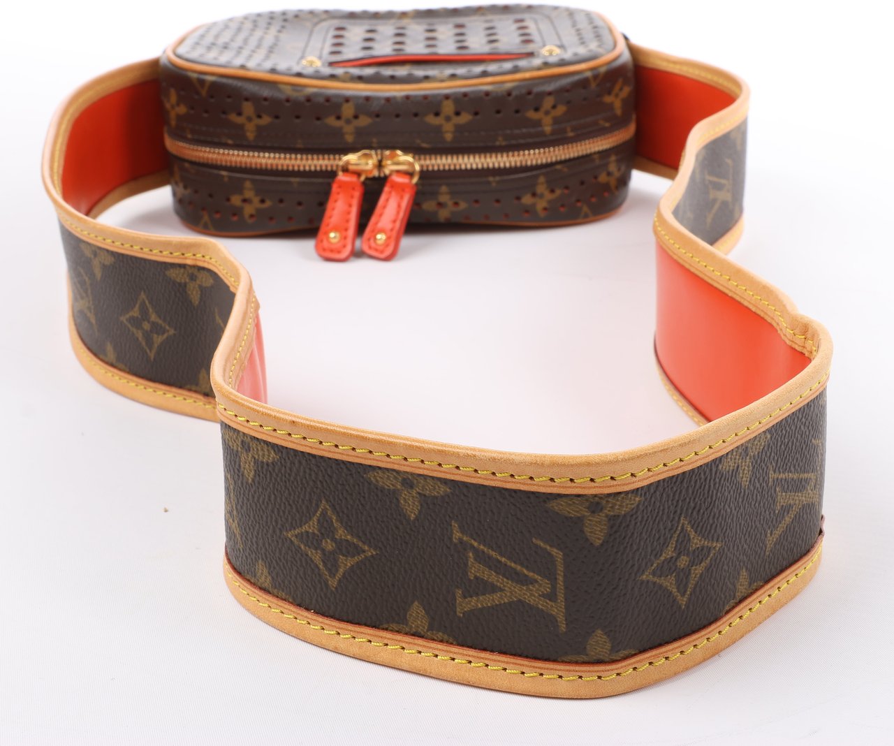 Louis Vuitton Louis Vuitton Limited Edition Monogram Perforated Mini Trocadero Shoulder Bag M95177 Bruin