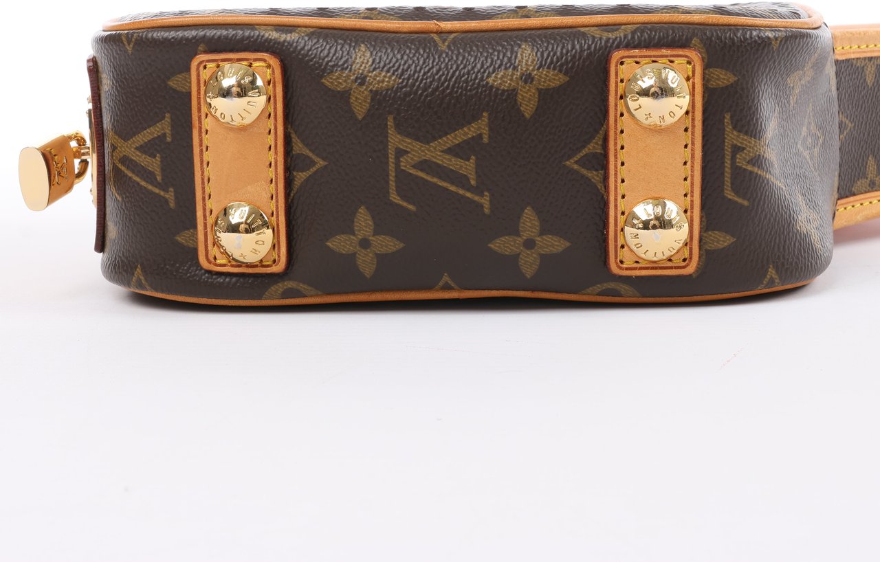 Louis Vuitton Louis Vuitton Limited Edition Monogram Perforated Mini Trocadero Shoulder Bag M95177 Bruin