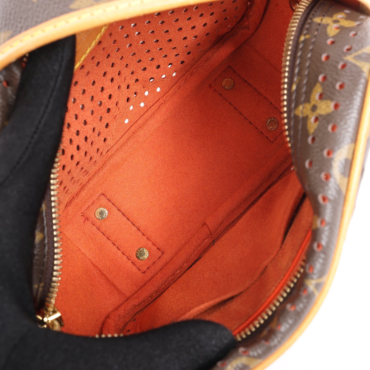 Louis Vuitton Louis Vuitton Limited Edition Monogram Perforated Mini Trocadero Shoulder Bag M95177 Bruin