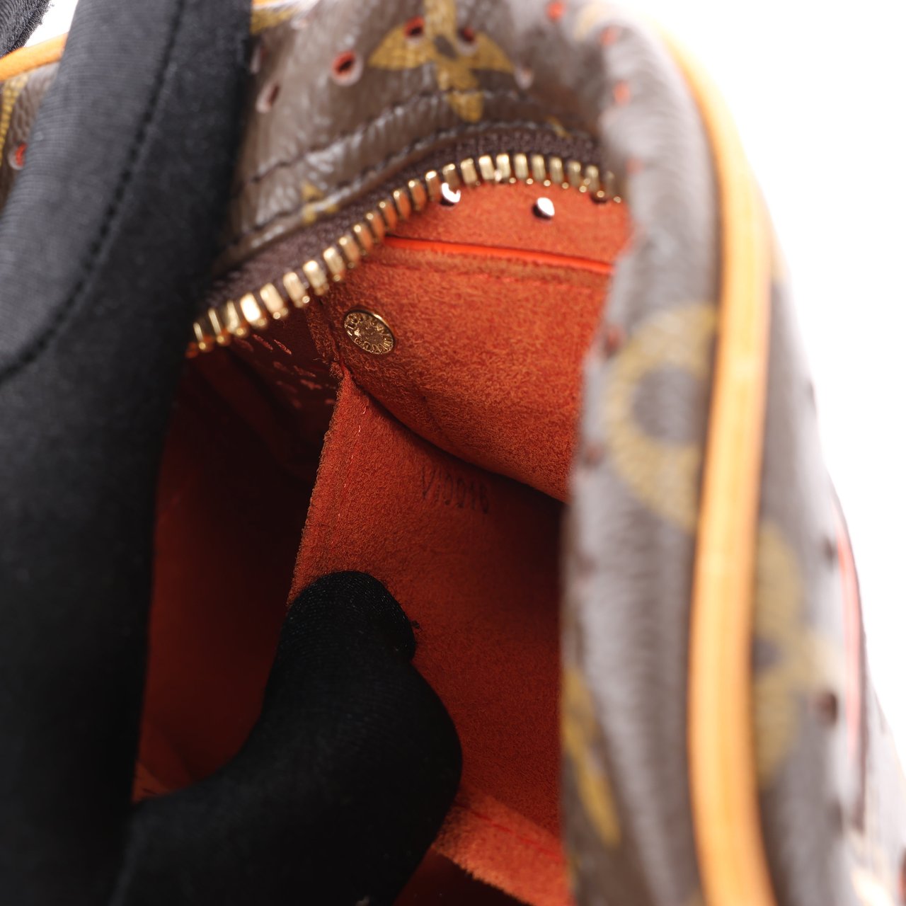 Louis Vuitton Louis Vuitton Limited Edition Monogram Perforated Mini Trocadero Shoulder Bag M95177 Bruin