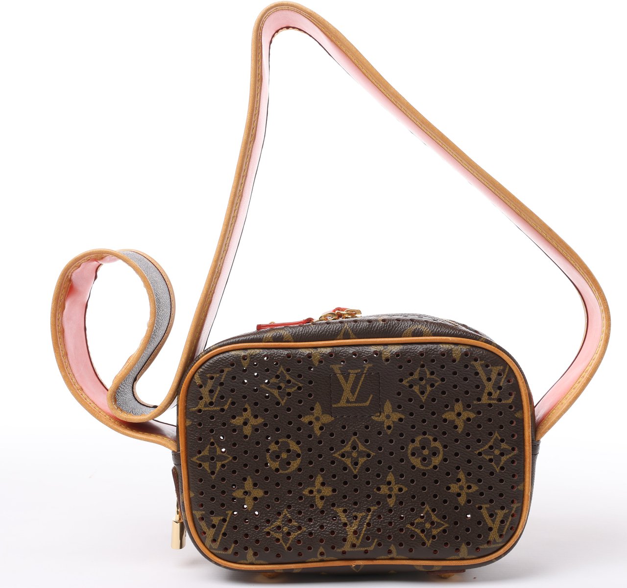 Louis Vuitton Louis Vuitton Limited Edition Monogram Perforated Mini Trocadero Shoulder Bag M95177 Bruin