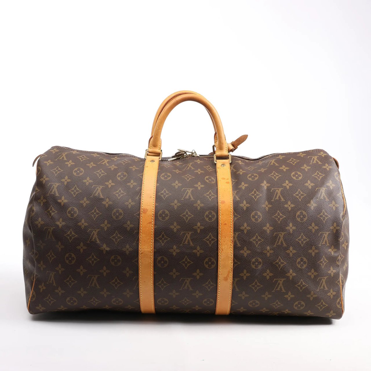 Louis Vuitton Louis Vuitton Monogram Canvas Keepall 55 Travel Bag M41424 Bruin