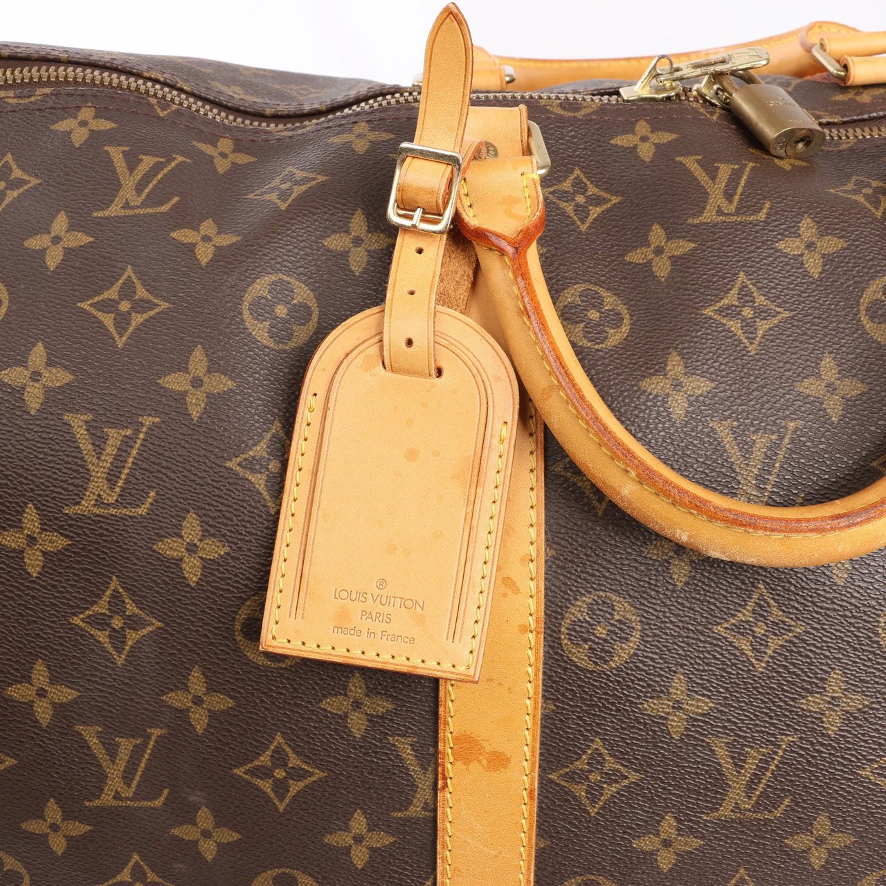 Louis Vuitton Louis Vuitton Monogram Canvas Keepall 55 Travel Bag M41424 Bruin