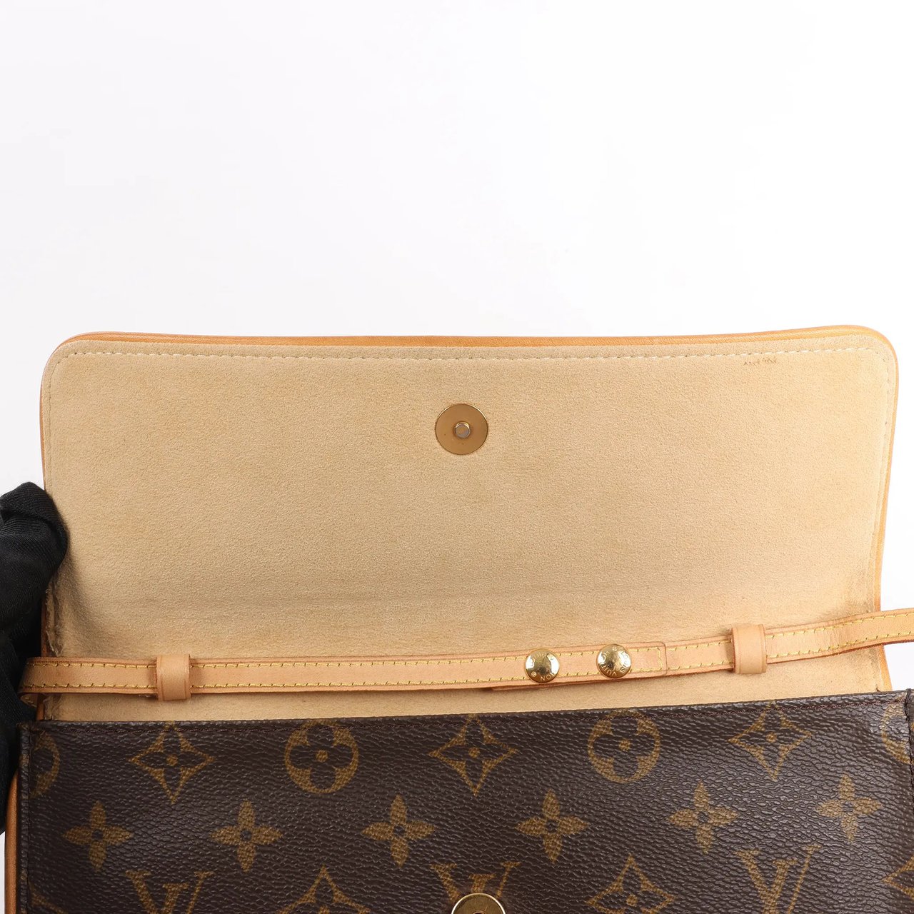 Louis Vuitton Louis Vuitton Monogram Canvas Pochette Twin GM Shoulder Bag M51852 Bruin