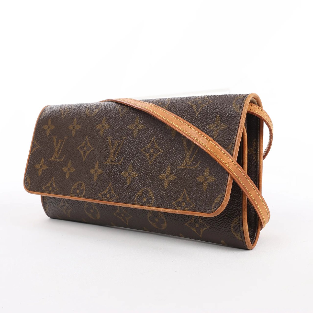Louis Vuitton Louis Vuitton Monogram Canvas Pochette Twin GM Shoulder Bag M51852 Bruin