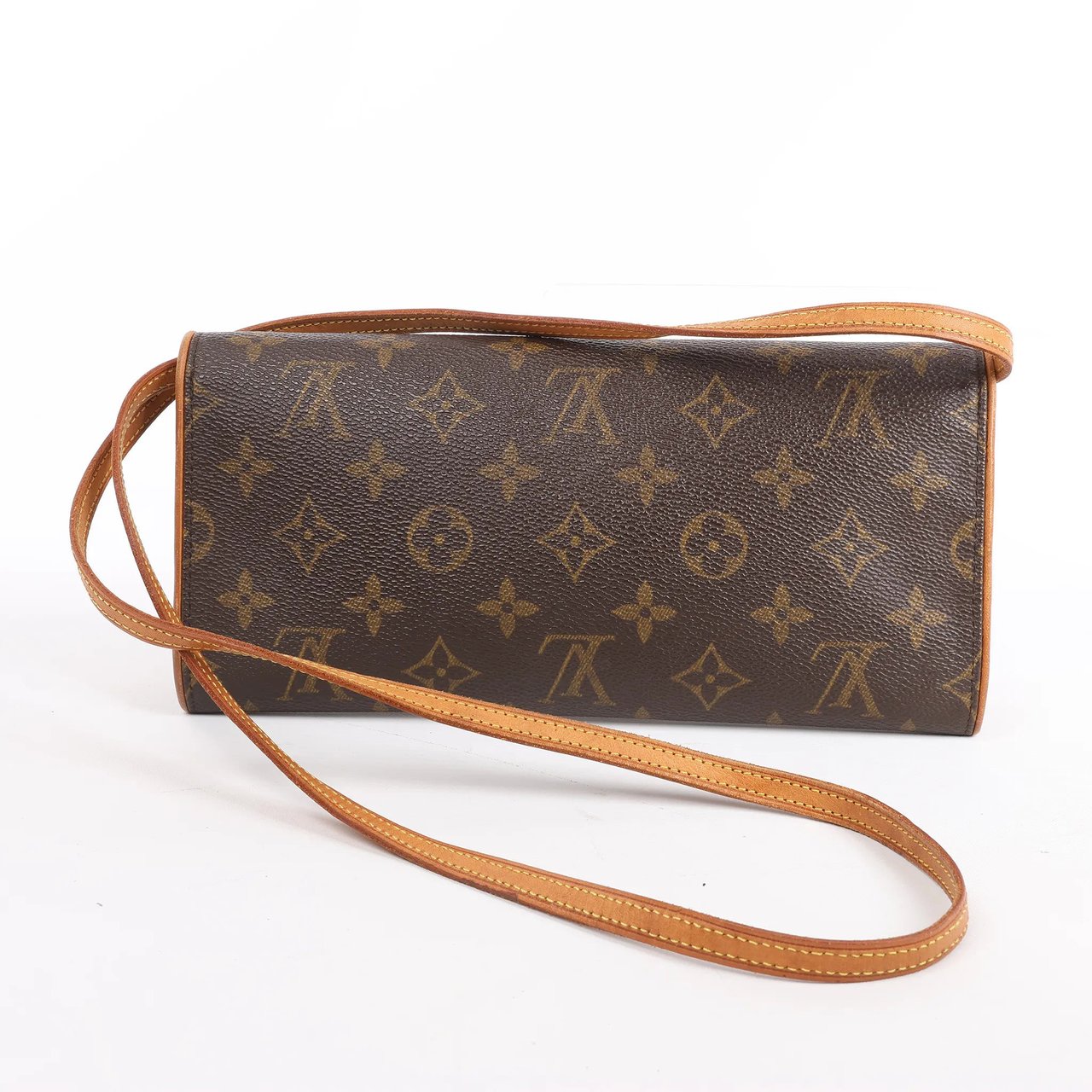 Louis Vuitton Louis Vuitton Monogram Canvas Pochette Twin GM Shoulder Bag M51852 Bruin