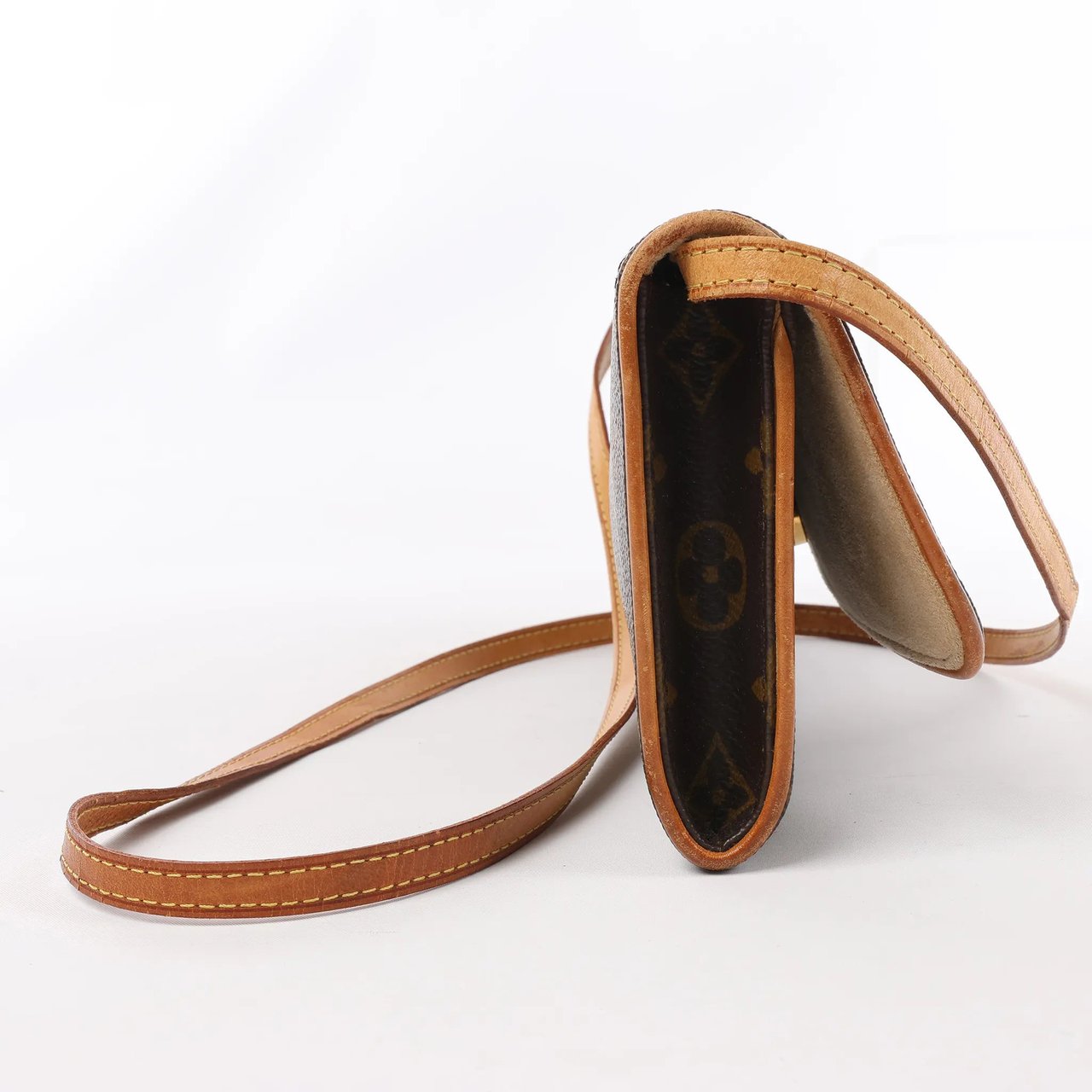 Louis Vuitton Louis Vuitton Monogram Canvas Pochette Twin GM Shoulder Bag M51852 Bruin