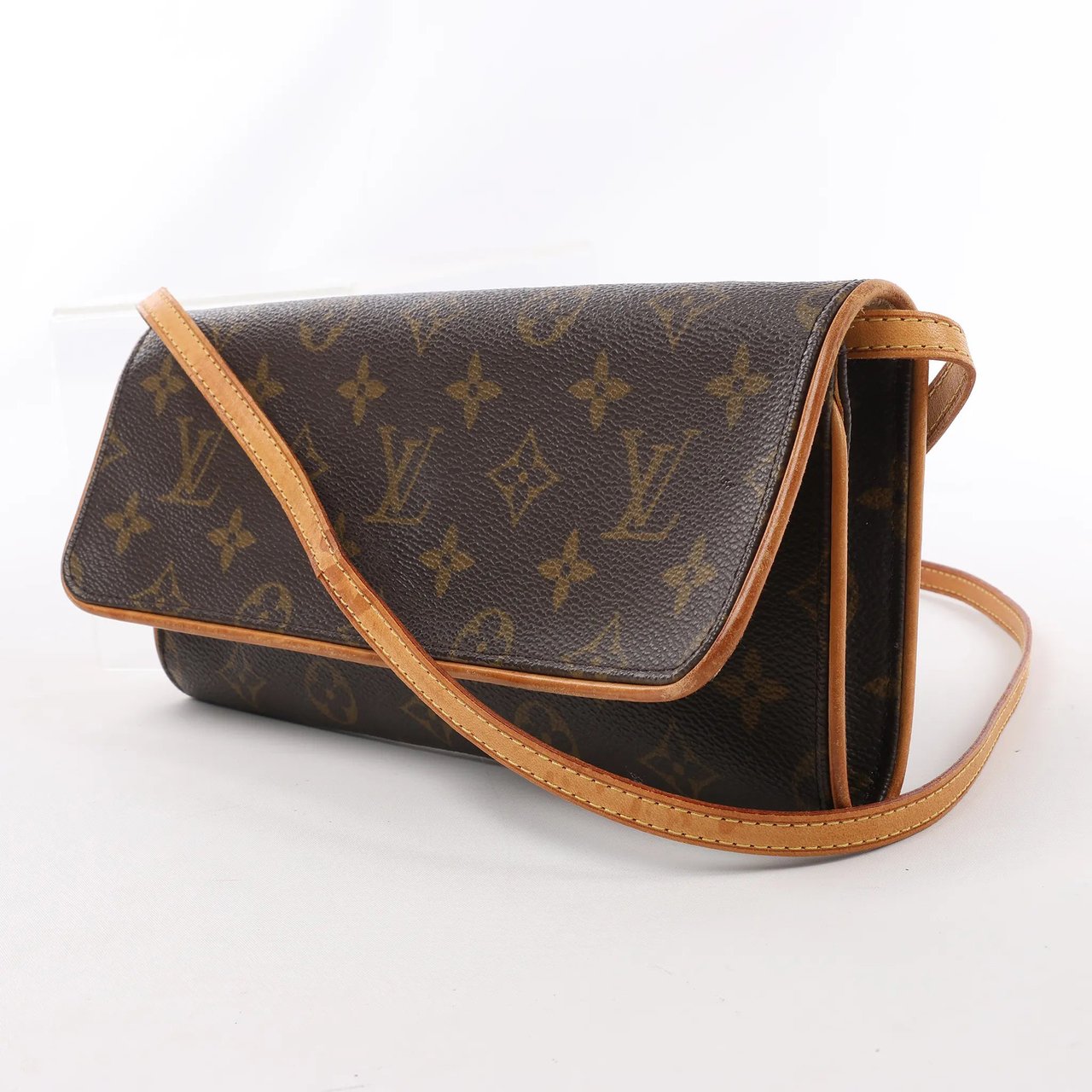 Louis Vuitton Louis Vuitton Monogram Canvas Pochette Twin GM Shoulder Bag M51852 Bruin