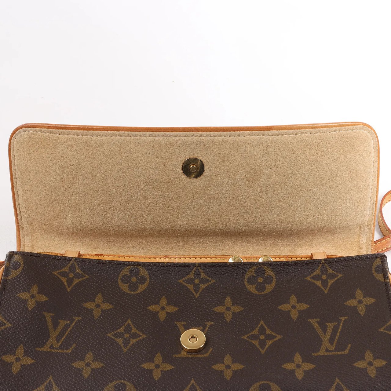 Louis Vuitton Louis Vuitton Monogram Canvas Pochette Twin GM Shoulder Bag M51852 Bruin