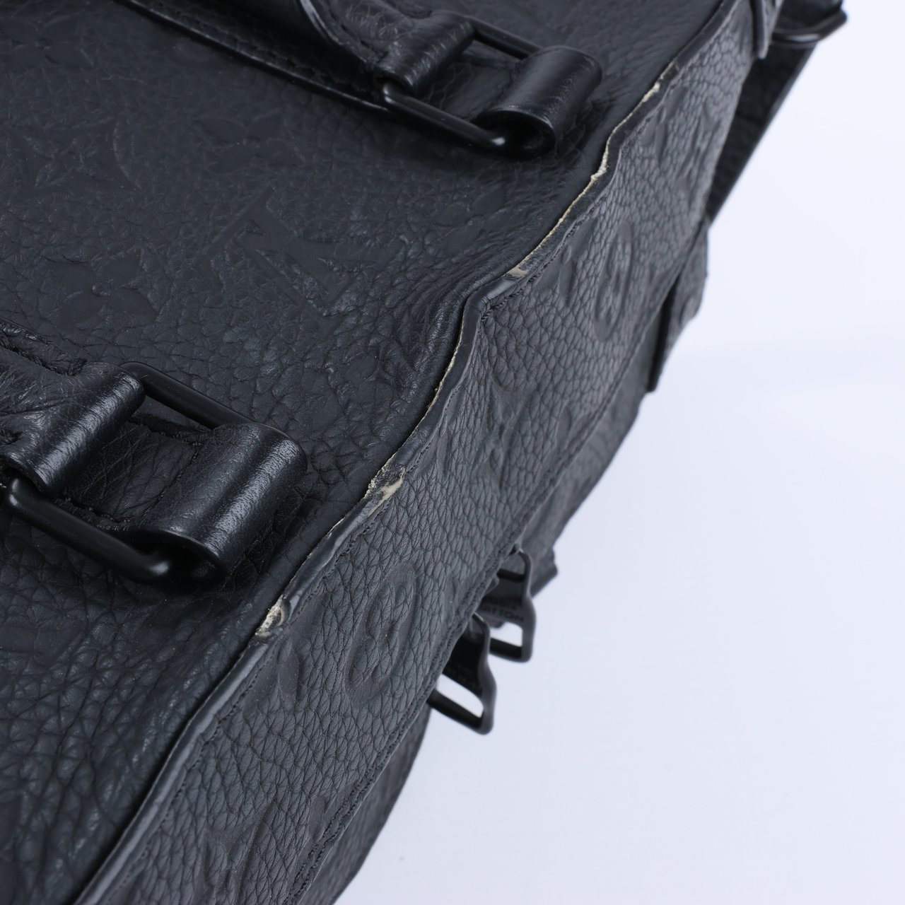 Louis Vuitton Louis Vuitton Monogram Emboss Soft Trunk 2Way Handbag in Black M57410 Zwart