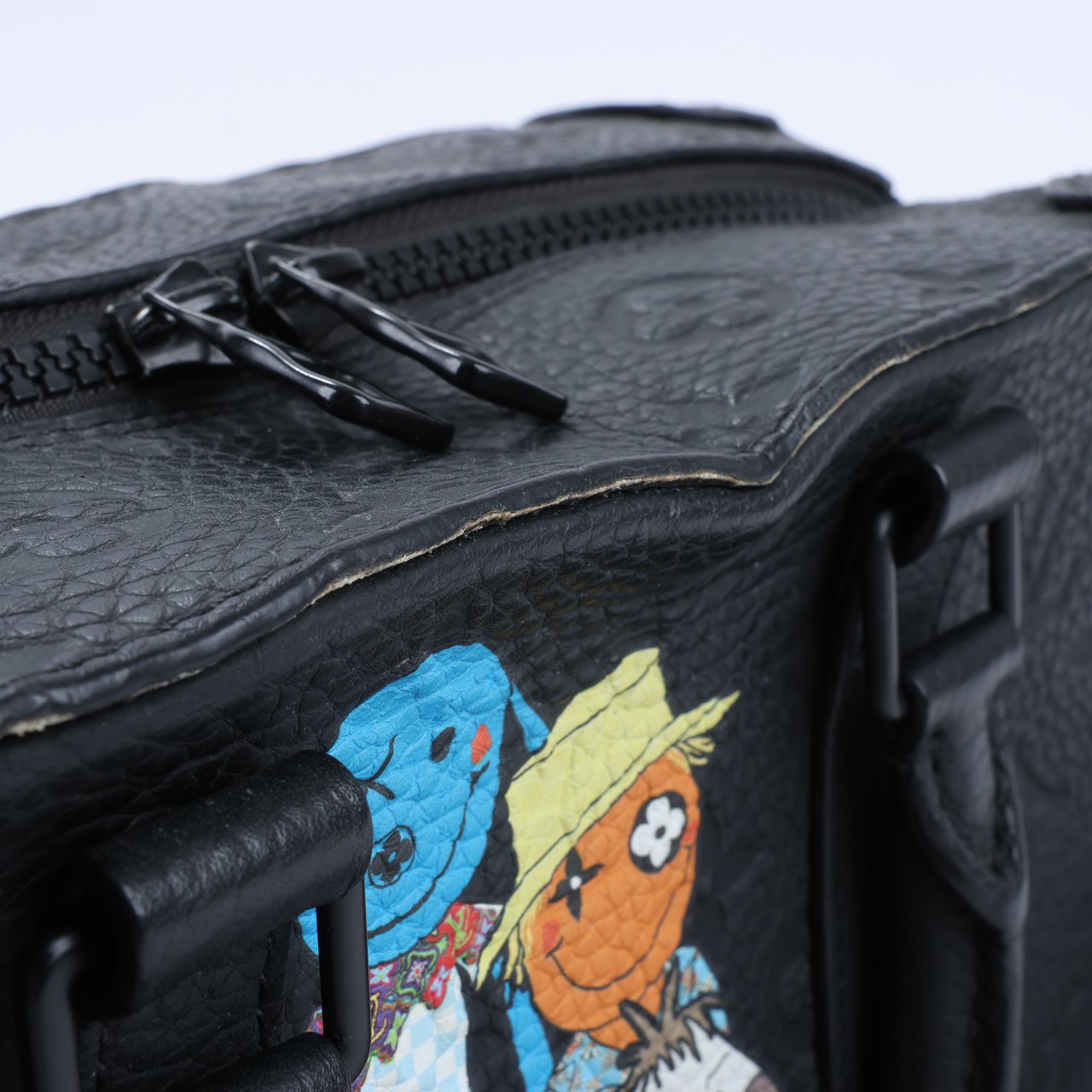 Louis Vuitton Louis Vuitton Monogram Emboss Soft Trunk 2Way Handbag in Black M57410 Zwart