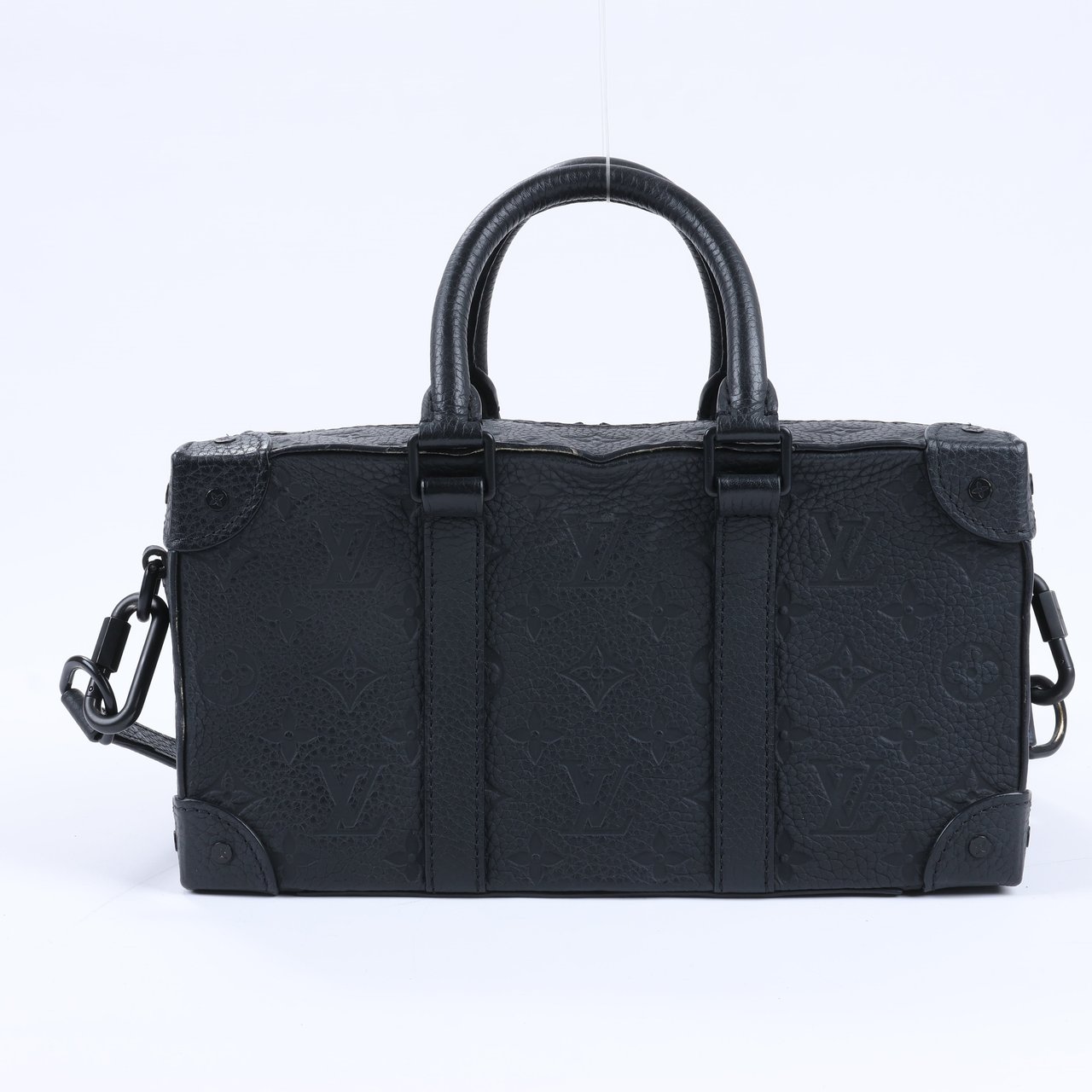 Louis Vuitton Louis Vuitton Monogram Emboss Soft Trunk 2Way Handbag in Black M57410 Zwart