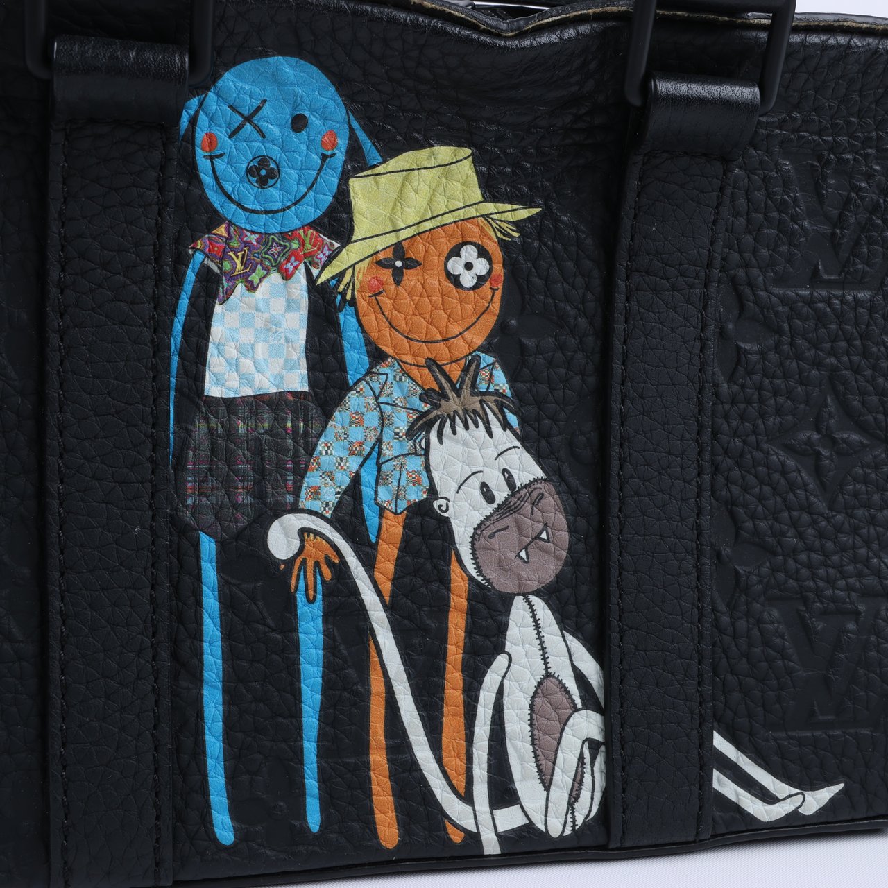 Louis Vuitton Louis Vuitton Monogram Emboss Soft Trunk 2Way Handbag in Black M57410 Zwart