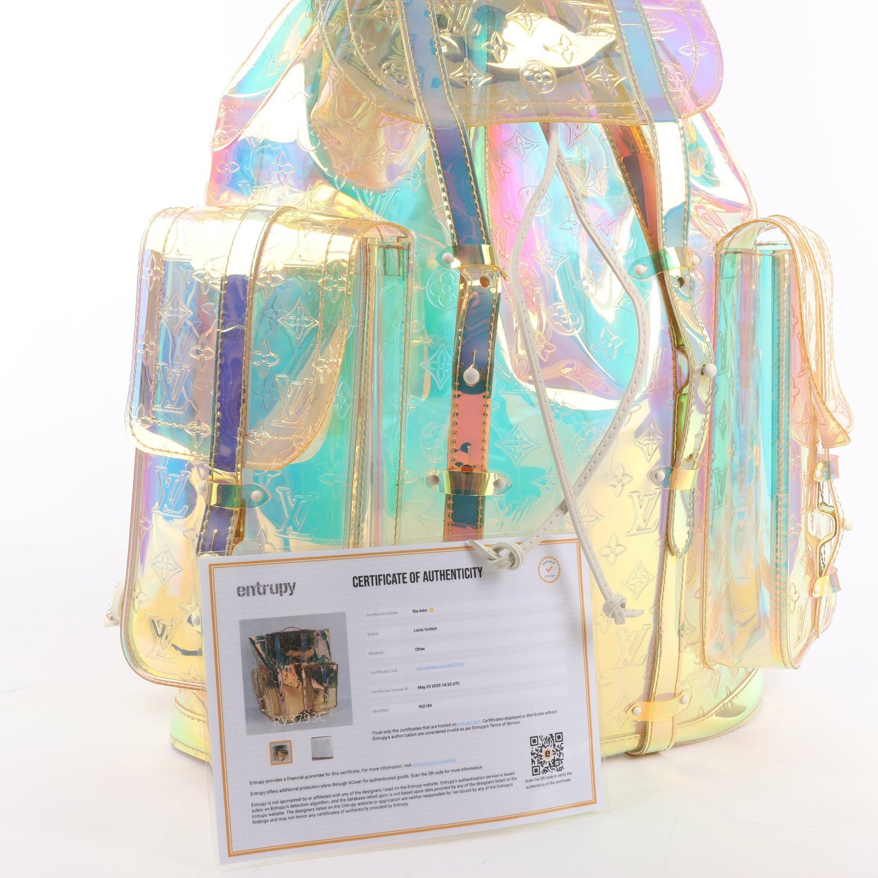 Louis Vuitton Louis Vuitton Monogram Prism Christopher GM Backpack M44766 Divers