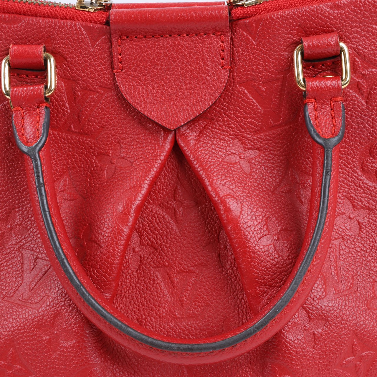 Louis Vuitton Louis Vuitton Monogram Empreinte Mazarine PM Handbag in Cherry M50638 Rood