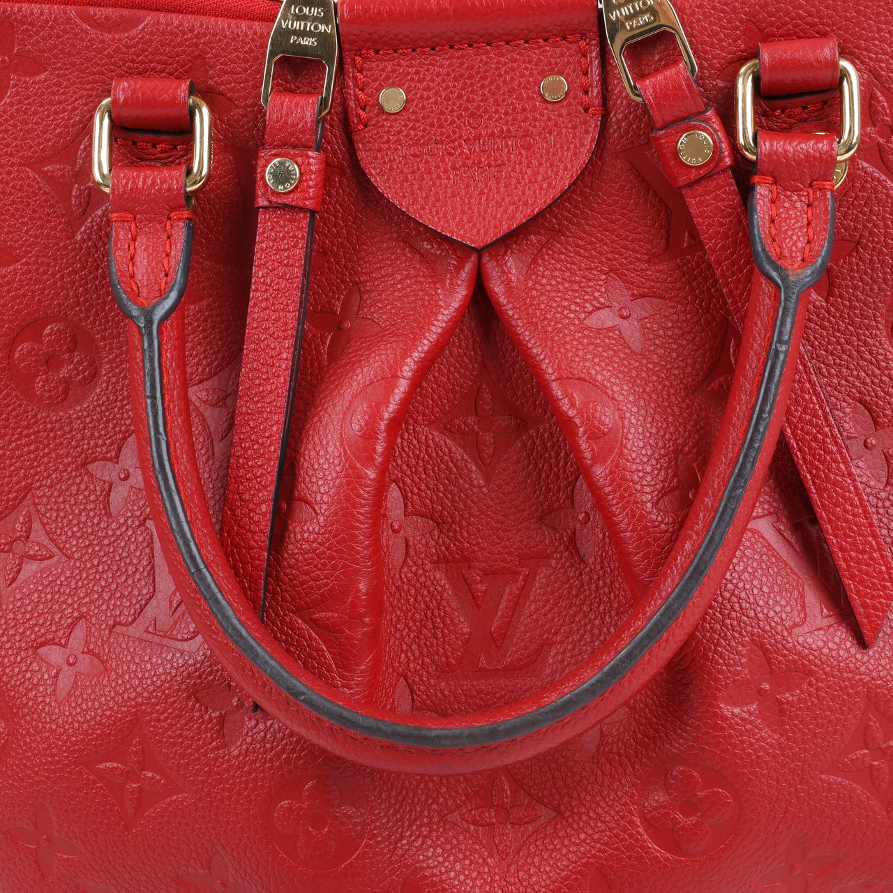 Louis Vuitton Louis Vuitton Monogram Empreinte Mazarine PM Handbag in Cherry M50638 Rood