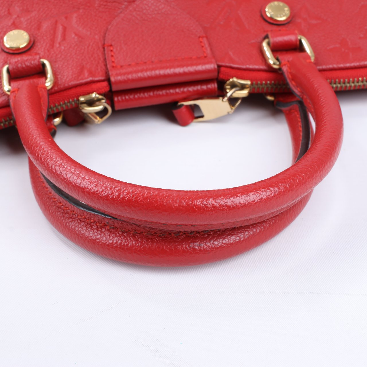 Louis Vuitton Louis Vuitton Monogram Empreinte Mazarine PM Handbag in Cherry M50638 Rood