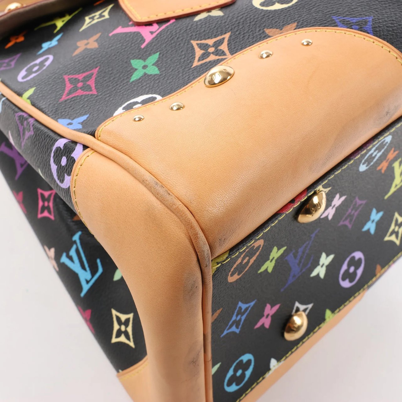 Louis Vuitton Louis Vuitton Monogram Multicolor Beverly MM Handbag in Black Divers