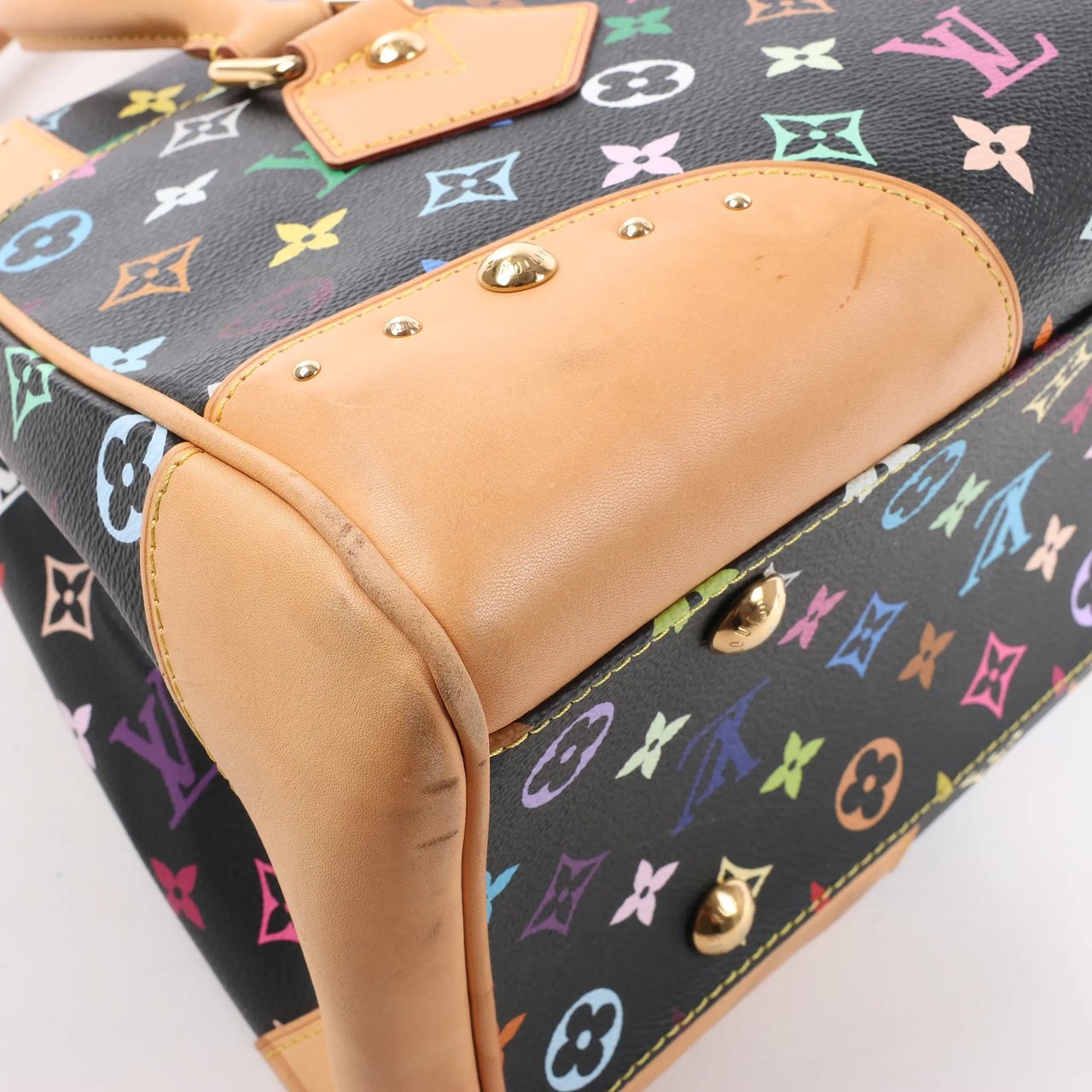 Louis Vuitton Louis Vuitton Monogram Multicolor Beverly MM Handbag in Black Divers