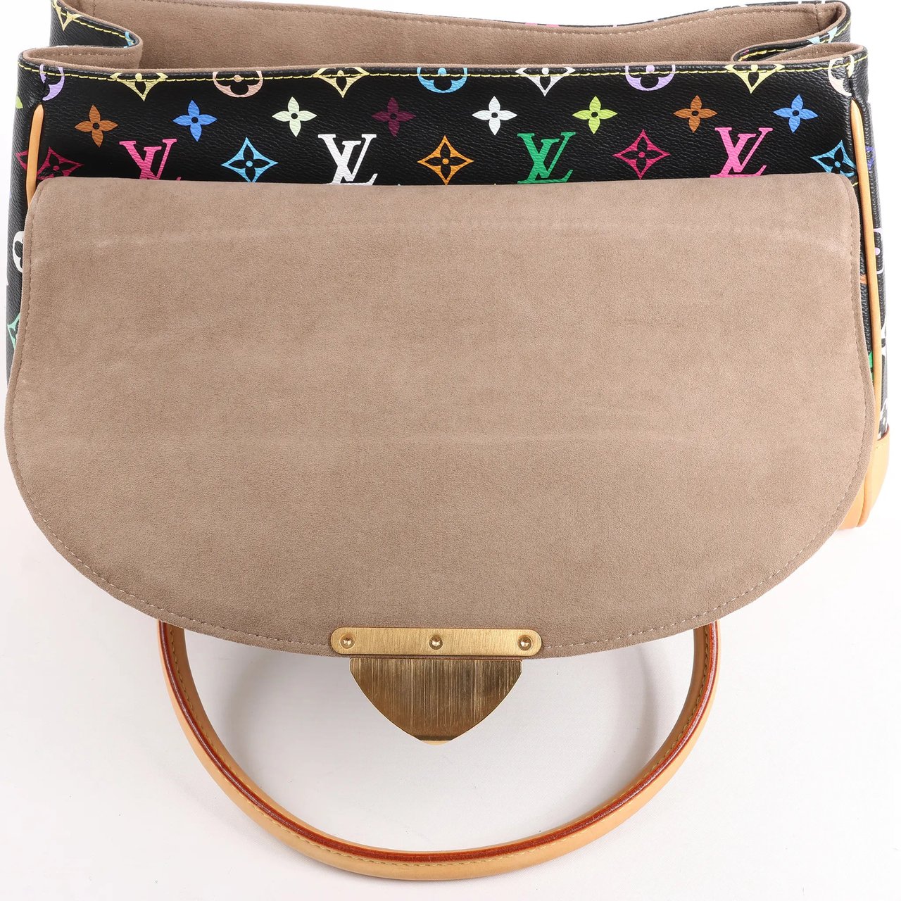 Louis Vuitton Louis Vuitton Monogram Multicolor Beverly MM Handbag in Black Divers