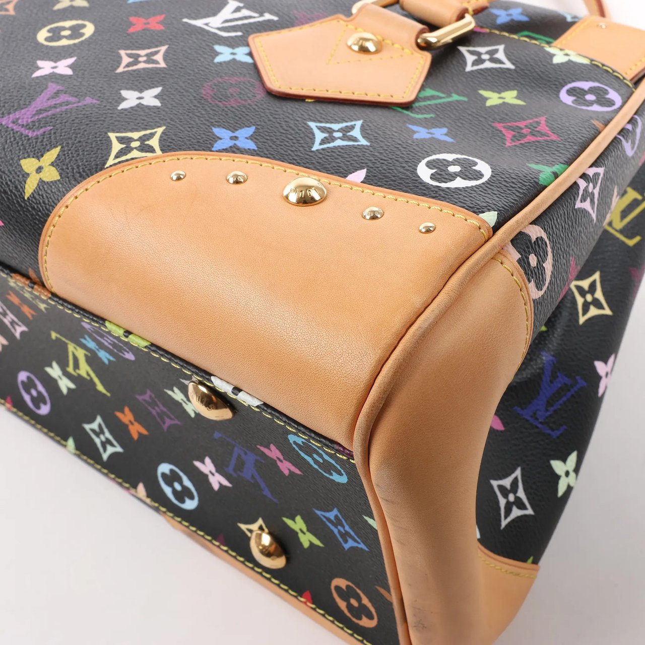 Louis Vuitton Louis Vuitton Monogram Multicolor Beverly MM Handbag in Black Divers