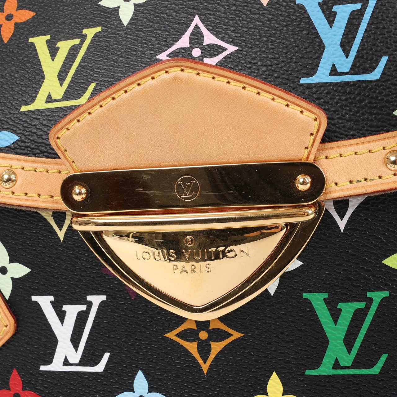 Louis Vuitton Louis Vuitton Monogram Multicolor Beverly MM Handbag in Black Divers