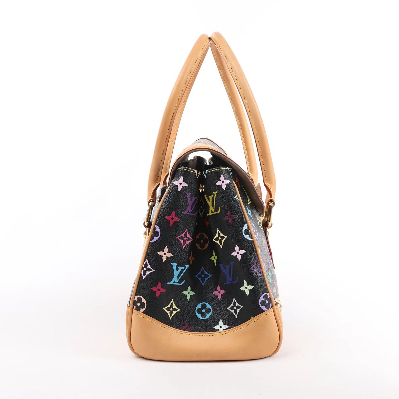 Louis Vuitton Louis Vuitton Monogram Multicolor Beverly MM Handbag in Black Divers